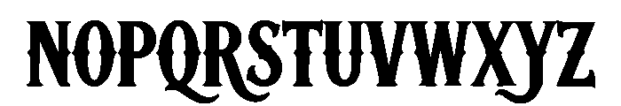 Darkwood Font UPPERCASE