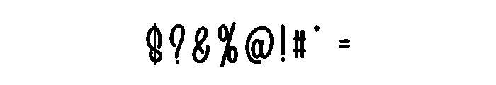 Darling Behinding Font OTHER CHARS