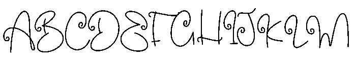 Darling Beutyfulls Font UPPERCASE