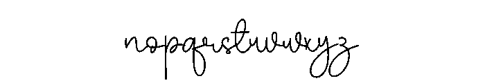 Darling Beutyfulls Font LOWERCASE
