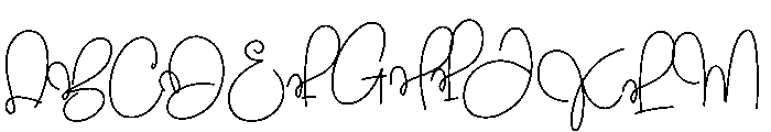 Darling Butic Font UPPERCASE