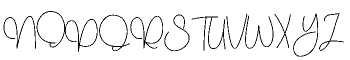Darling Butic Font UPPERCASE