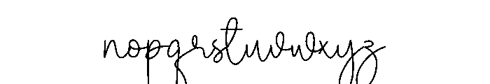 Darling Butic Font LOWERCASE