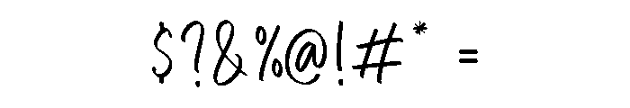 Darling Charm Font OTHER CHARS