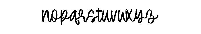 Darling Charm Font LOWERCASE