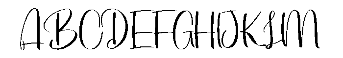 Darling Delighting Font UPPERCASE