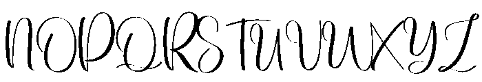 Darling Delighting Font UPPERCASE