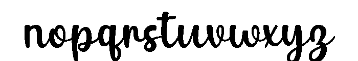 Darling Holiday Font LOWERCASE