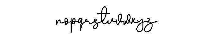 Darling Satnight Font LOWERCASE