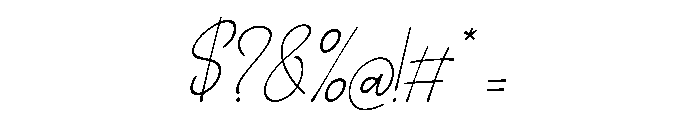 Darling Script Italic Font OTHER CHARS