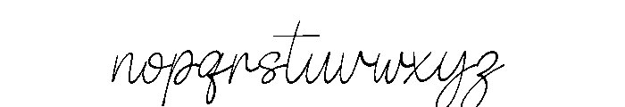 Darling Script Italic Font LOWERCASE
