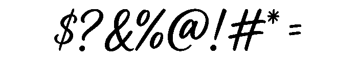 Darling Signature Font OTHER CHARS