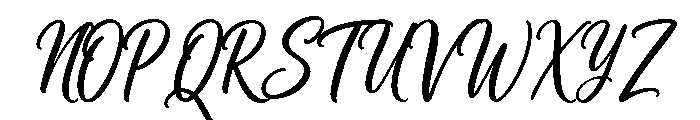 Darling Signature Font UPPERCASE