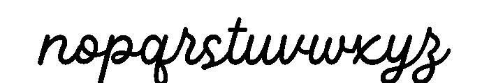 Darling Wishes Script Font LOWERCASE