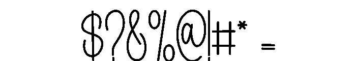 Darling Wonderful Font OTHER CHARS