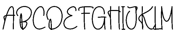 Darling Wonderful Font UPPERCASE
