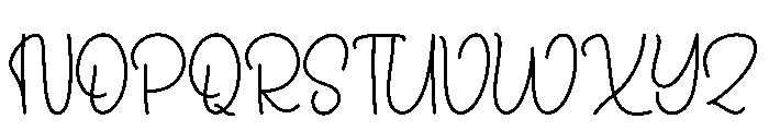Darling Wonderful Font UPPERCASE