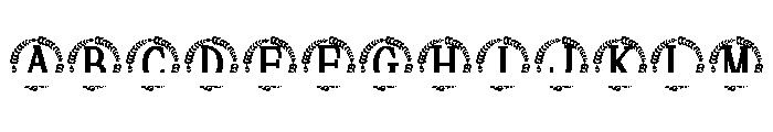 Darlowe Split Monogram Font UPPERCASE