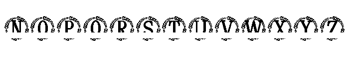 Darlowe Split Monogram Font LOWERCASE
