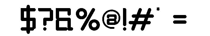 Darta Regular Font OTHER CHARS
