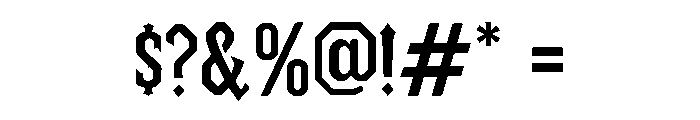 Darven Bold Font OTHER CHARS