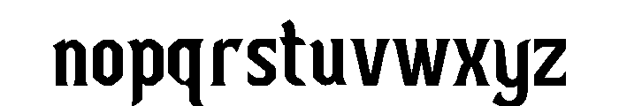 Darven Bold Font LOWERCASE