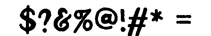 Darven Regular Font OTHER CHARS