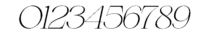 Dary Oblique Font OTHER CHARS