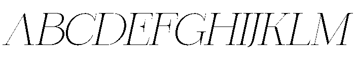 Dary Oblique Font UPPERCASE