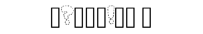 Dash Stitch By Squeeb C Regular Font OTHER CHARS