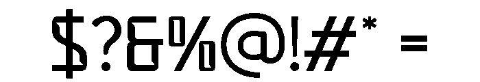 Dashcore Regular Font OTHER CHARS