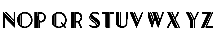 Dashed Regular Font LOWERCASE