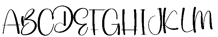 Dates Font UPPERCASE