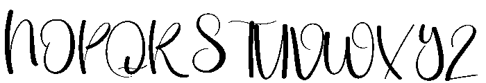 Dates Font UPPERCASE