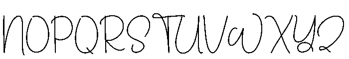 Daughter Forgive Font UPPERCASE