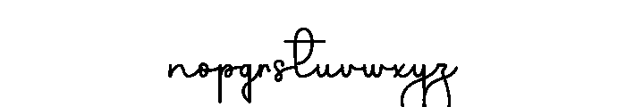 Daughter Forgive Font LOWERCASE