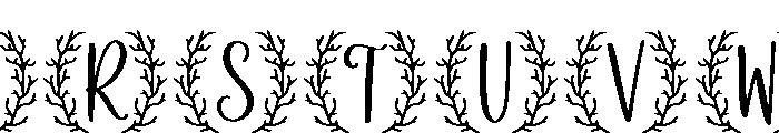 Dauny Font LOWERCASE