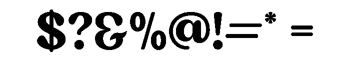 Davenia Regular Font OTHER CHARS
