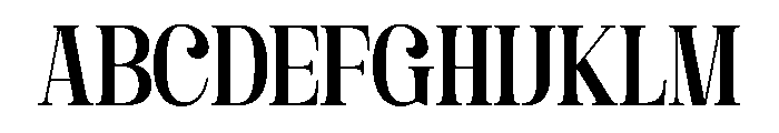Davenor Font UPPERCASE