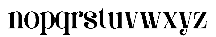 Davenor Font LOWERCASE