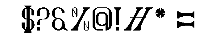 Daxokur Font OTHER CHARS
