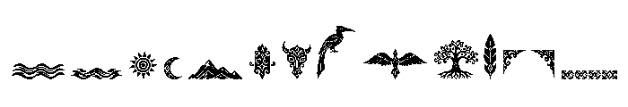 Dayakara Ornament Font UPPERCASE