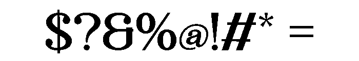 Dayface Font OTHER CHARS