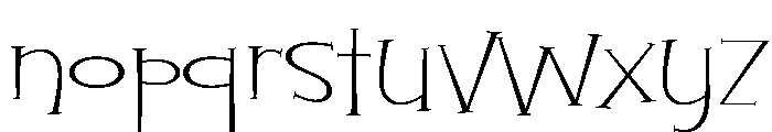 Dazzle Unique Regular Font LOWERCASE