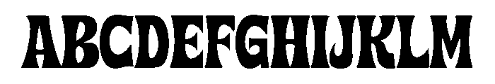 Dazzora Font UPPERCASE