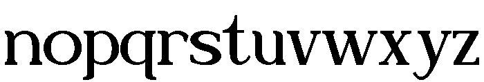 daphinci-Regular Font LOWERCASE
