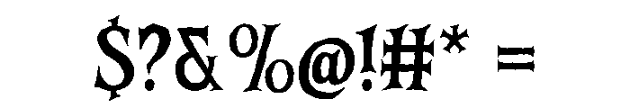 dark Bloods Regular Font OTHER CHARS