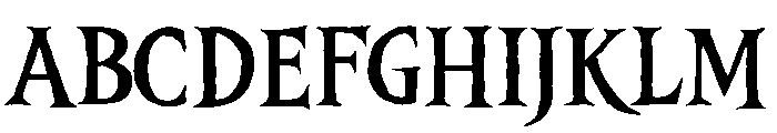 dark Bloods Regular Font UPPERCASE