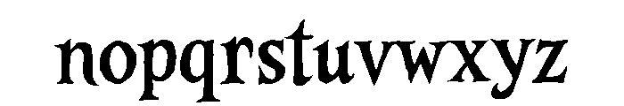dark Bloods Regular Font LOWERCASE