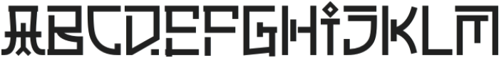 DAEBAKMROW-Regular otf (400) Font UPPERCASE